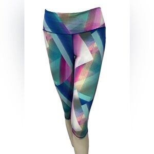 Victoria’s Secret VSX Sport Capri Leggings Women’s Small Geometric Colorful Yoga